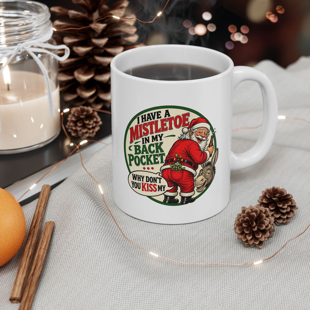 Bad Santa Christmas Mug -  Holiday Coffee Cup (11oz/15oz)