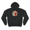 Vintage Santa Hoodie - "Mistletoe Back Pocket" Christmas Sweatshirt