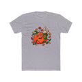 Drunk Pumpkin Cozy Fall Tee — Cute Pumpkin with Coffee and Maple Leaves